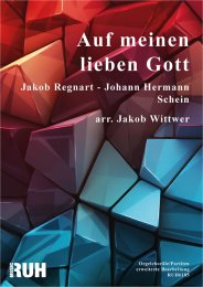 Auf meinen lieben Gott - Jakob Regnart - Johann Hermann...