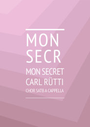 Mon Secret - Carl Rütti