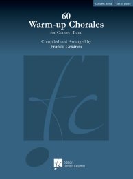 60 Warm-up Chorales for Concert Band - Franco Cesarini