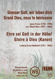 Grosser Gott, wir loben Dich - Grand Dieu, nous Te...