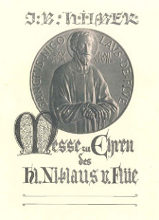 Messe zu Ehren des heiligen Niklaus von Flüe - Johann Baptist Hilber