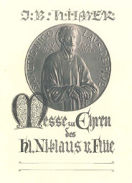 Messe zu Ehren des heiligen Niklaus von Flüe -...