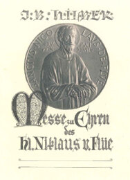 Messe zu Ehren des heiligen Niklaus von Flüe -...