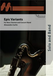 Epic Variants - for Bass Clarinet and Concert Band -...