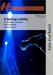 A Spring Lullaby - For Flugelhorn and Band - Andrew Pearce