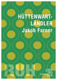 Hüttenwart-Ländler - Jakob Farner