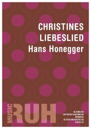Christines Liebeslied - Hans Honegger