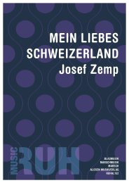 Mein liebes Schweizerland - Josef Zemp