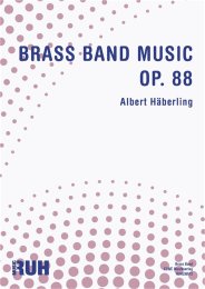 Brass Band Music Op. 88 - Albert Häberling