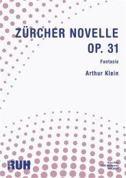 Zürcher - Novellen Op. 31 - Arthur Klein