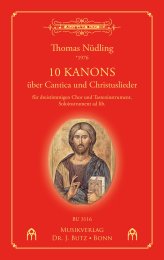 Zehn Kanons über Cantica und Christuslieder  -...