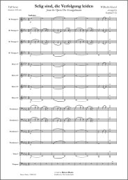 Selig sind, die Verfolgung leiden (from the Opera Der...