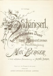 Zacharieserl - Burger, Max - Burger, Alfons