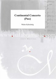 Continental Concerto (Pno) - Kalischnig, Walter